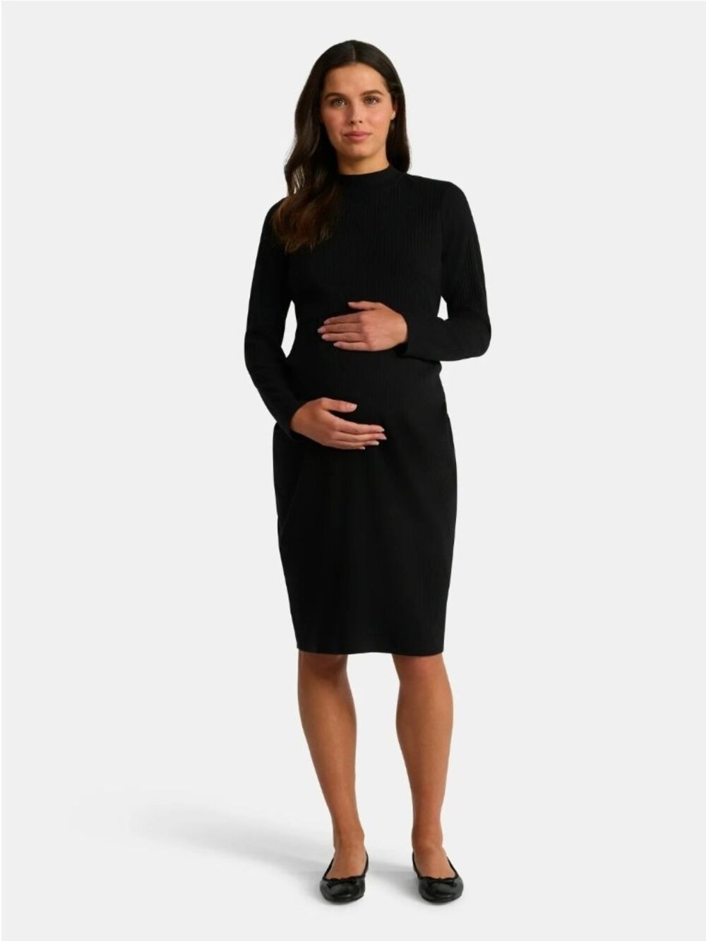 Women's Maternity Ribbed Dress Set, 2-Piece, Size XL (16-18) NWT - Time and Tru